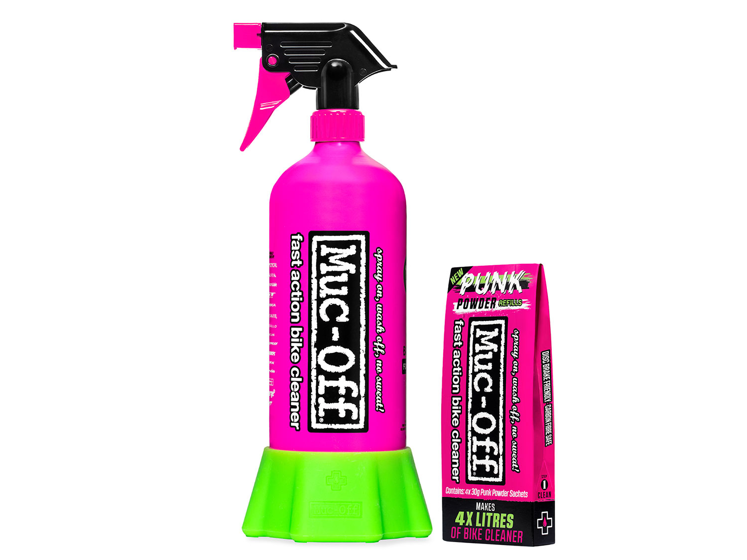 Muc Off Bottle For Life Bundle (incl. 4 x Punk - Powder), black