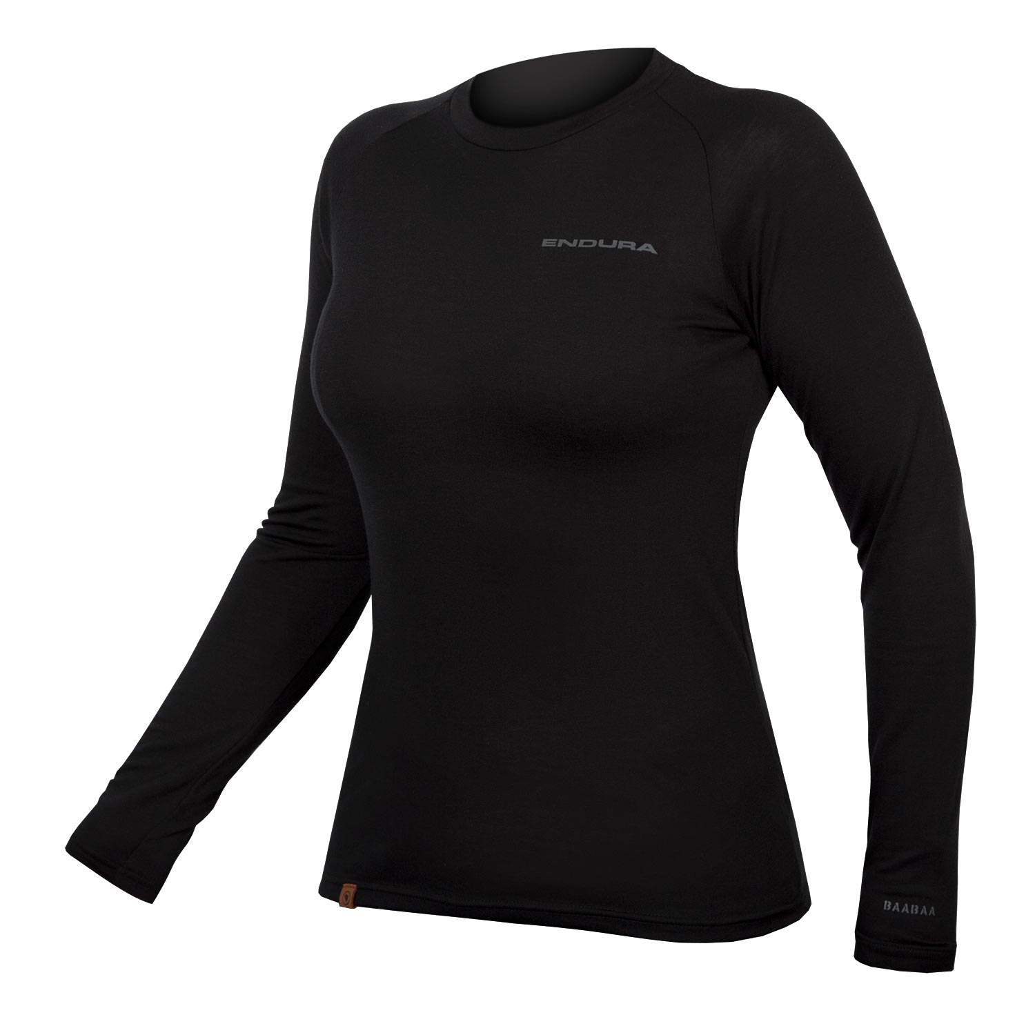 Damen BaaBaa Blend Baselayer (langarm): Schwarz S