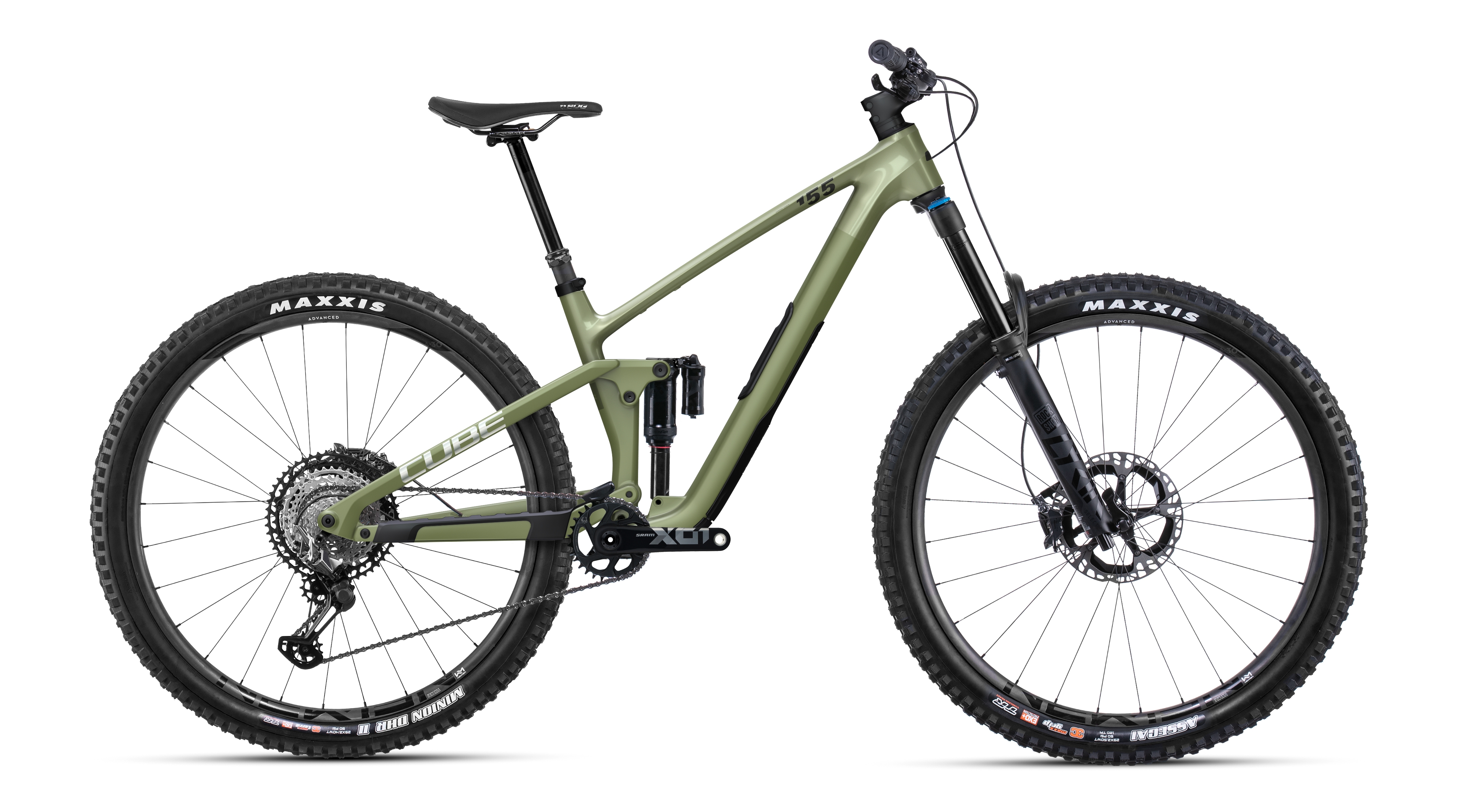 Cube Stereo ONE55 C:62 TM 29  - olive´n´chrome M