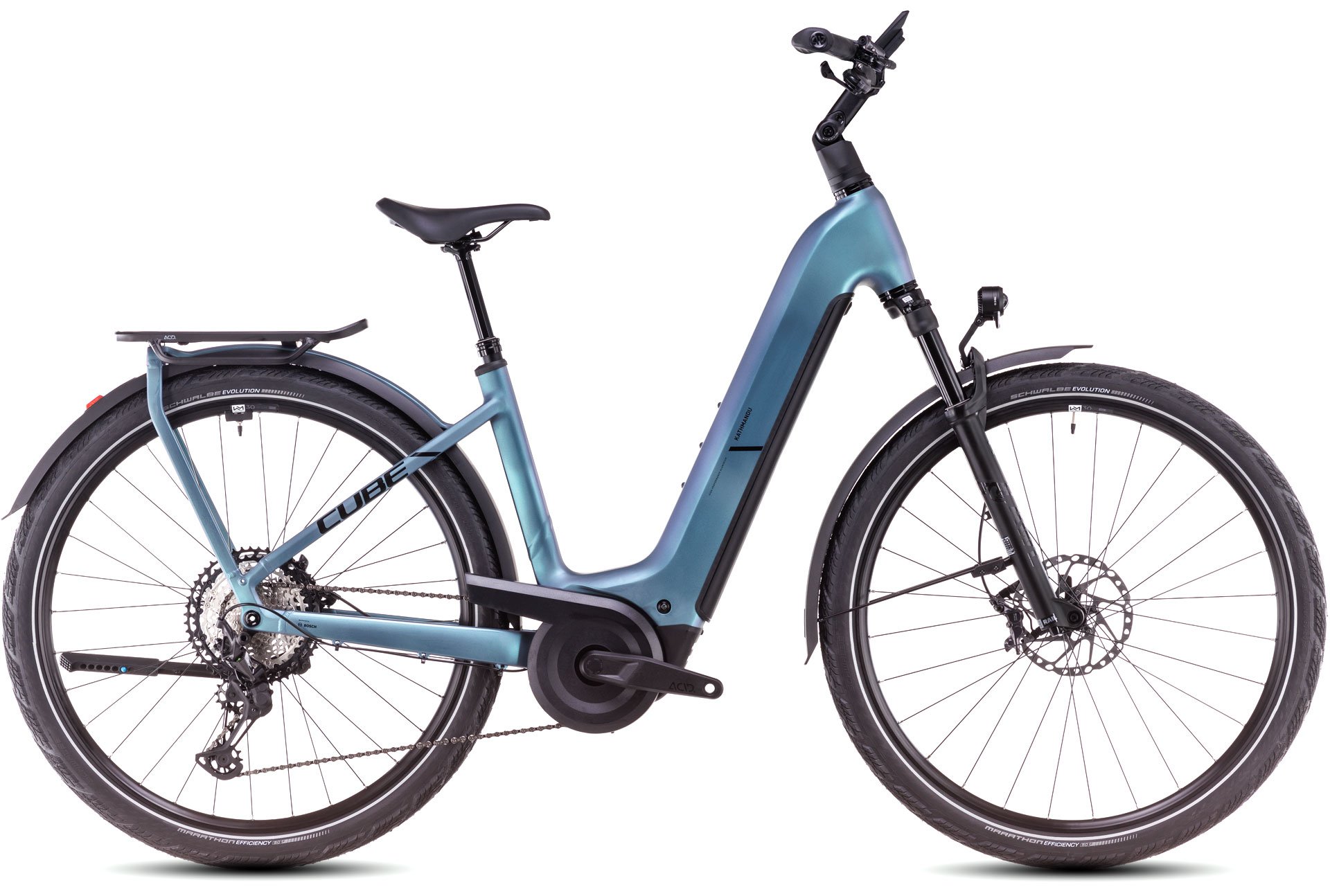 Cube Kathmandu Hybrid SLX 800 smaragdgrey´n´black - Easy Entry 54 cm