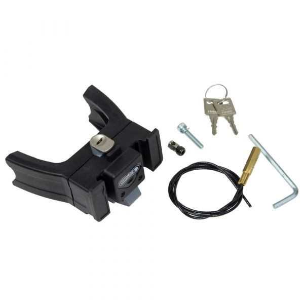 Handlebar Mounting-Set E-Bike, black mit Schloss