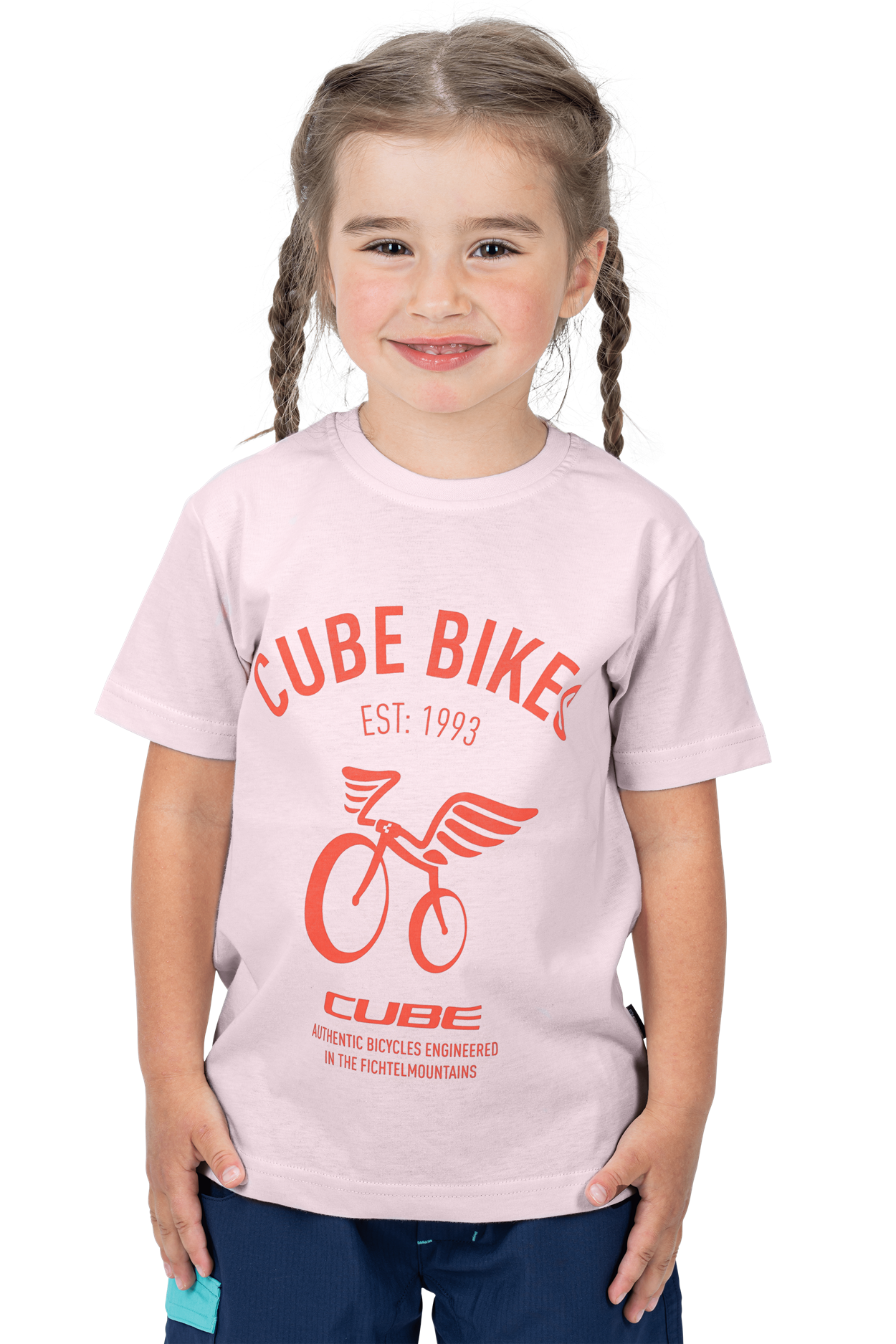 CUBE JUNIOR Organic T-Shirt Wings rose M (122/128)
