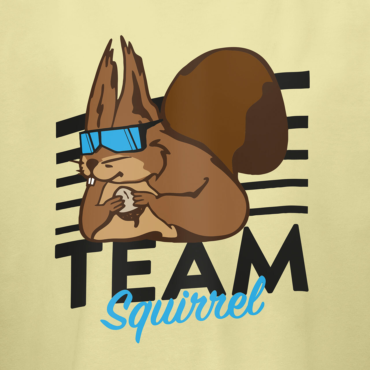 TEAM SQUIRREL T-Shirt yellow 130/140