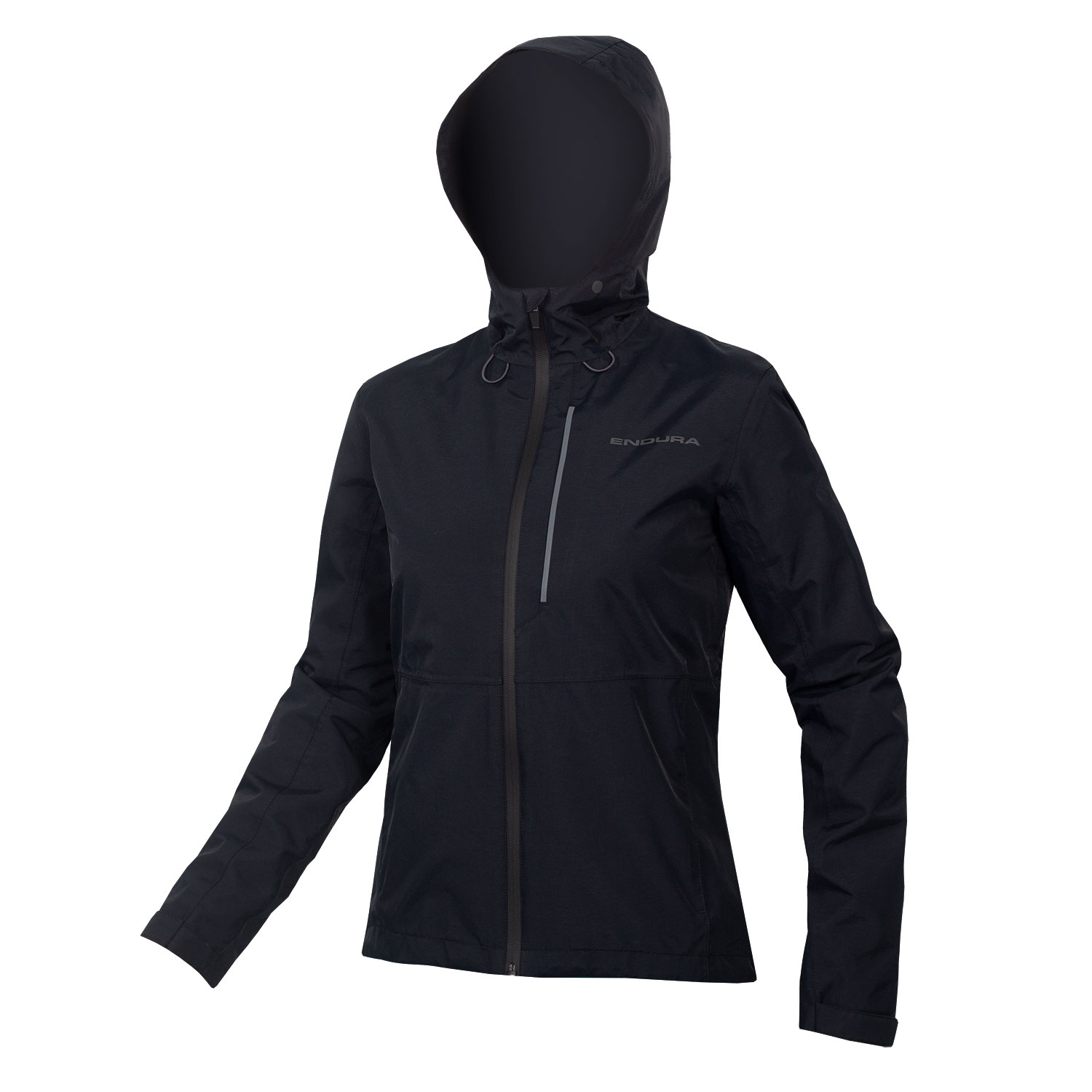 Damen Hummvee Wasserdichte Kapuzenjacke,Schwarz,L