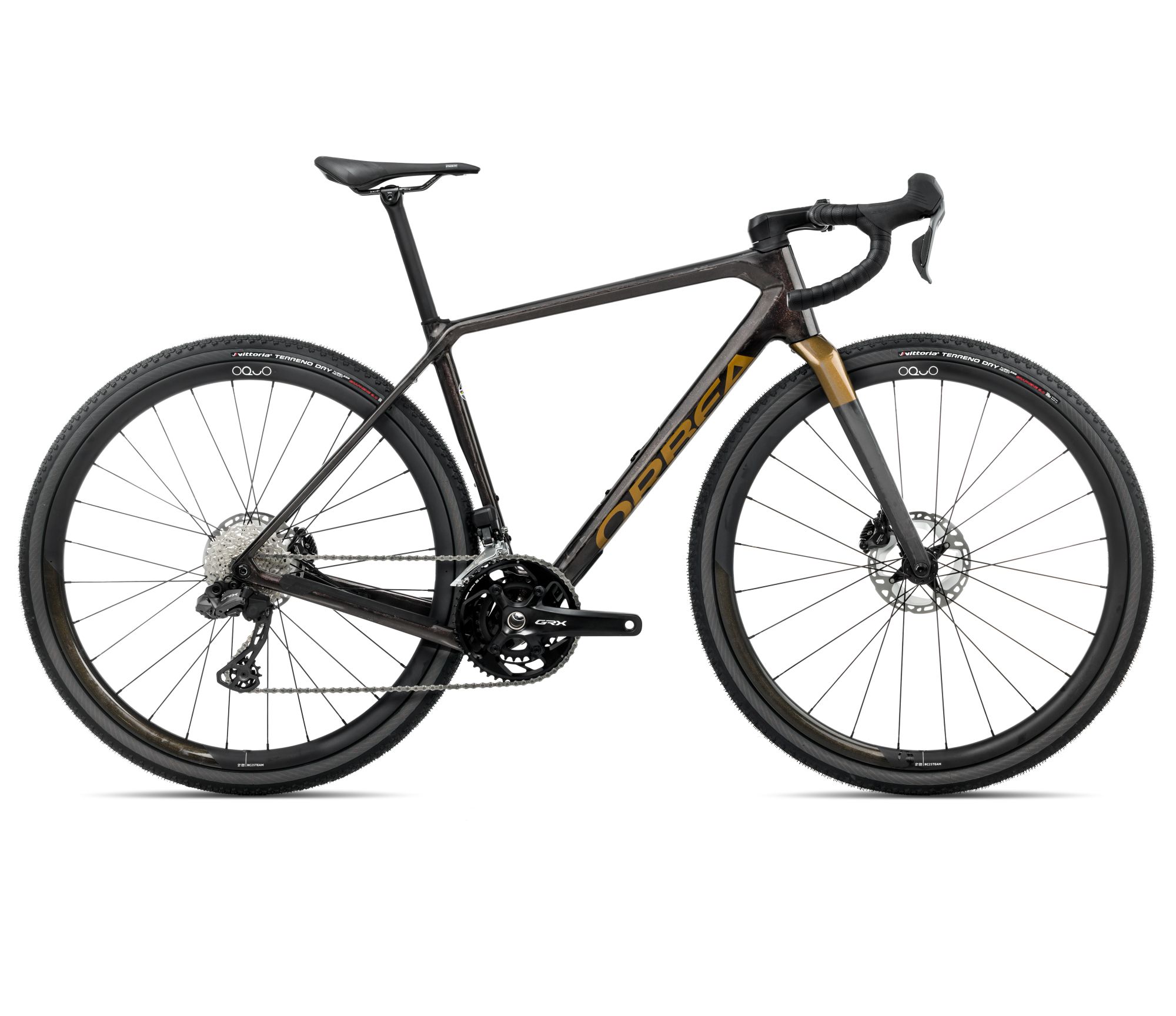 2025 - ORBEA TERRA M20iTEAM L Cosmic Carbon View - - Metallic Olive Green (Gloss)
